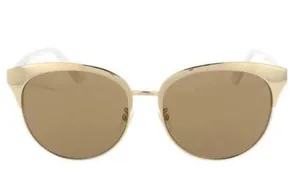 GUCCI Endura Gold 55mm Clubmaster Cat Eye Sunglasses NEW thumbnail 5