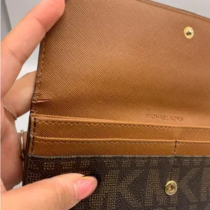 Michael Kors Brown Signature Jet Set Wallet thumbnail 7