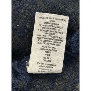 Free People Fuzzy Stripe‎ Button Front Cardigan Blue Olive Green Women's S thumbnail 11