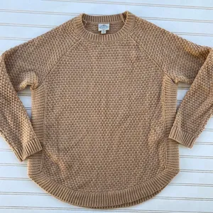 St. John's Bay Pale Pink Waffle Knit Pullover Sweater thumbnail 4