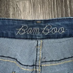 Bamboo Jeans Women's Dark Blue Jeans Distresses Size 9/10 thumbnail 4