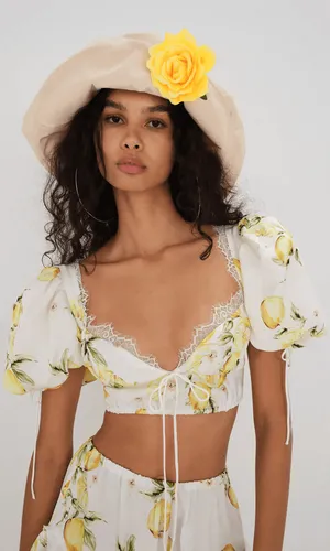 For Love & Lemons Alana Crop Top thumbnail 1