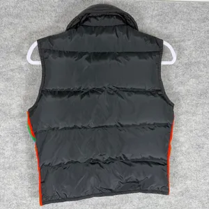 Vintage Topher Down Size-S Womens Puffer Vest Black Rainbow Retro thumbnail 2