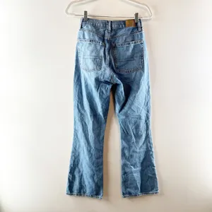 American Eagle Highest Rise 90s Flare Jeans Blue 2 Long thumbnail 6