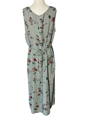 VINTAGE 90s Floral Maxi Dress thumbnail 4