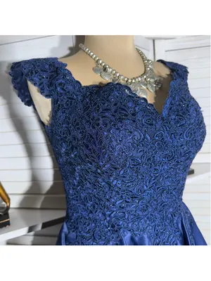 Vintage Y2K Dancing Queen USA mini prom dress 80s style blue floral beaded sz M thumbnail 4