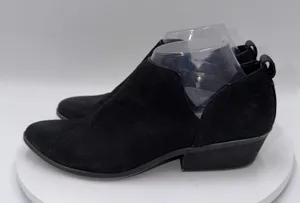 Frye Rowen‎ Slip-On Cutout Nubuck Leather Ankle Boots Women's Size 8.5 thumbnail 1