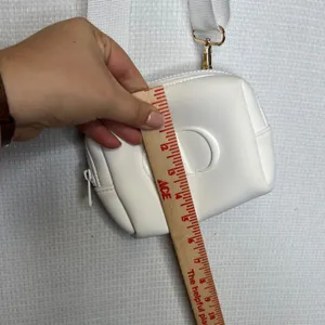 Dior Christian Dior White CD‎ Logo Crossbody Belt Bag Pouch Make Up Purse thumbnail 8