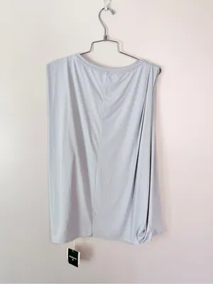 Halara Plus Size Round Neck Cool Touch Yoga Tank Top Frost Veil Grey 2X NWT thumbnail 4