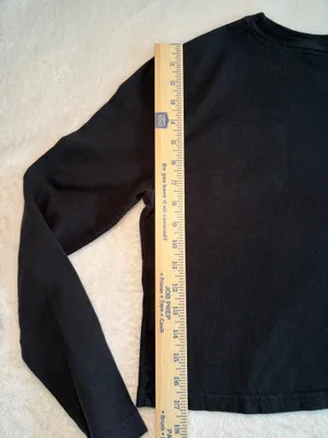 The North Face Girls Black Long Sleeves Crop Tee XL Sporty thumbnail 6