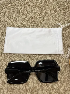 NIB Jeepers Peepers Black Oversized Square Sunglasses thumbnail 2