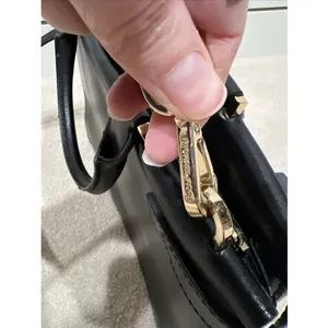 Michael Kors Tatiana Convertible Satchel Crossbody‎ Handbag Black Leather thumbnail 14
