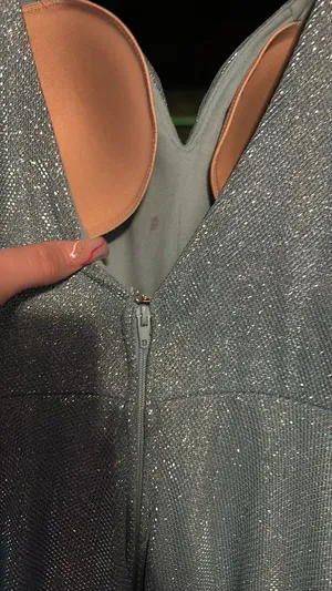 Teal/Blue Prom Dress Blue Size 0 thumbnail 2