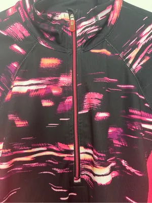 tek gear Black and Hot Pink Quarter-Zip Ski Top thumbnail 2