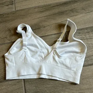 Puma white sports bra thumbnail 3