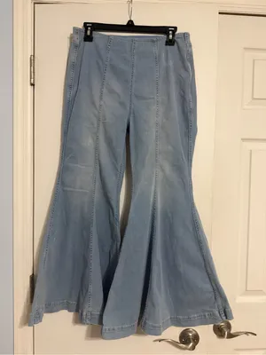We The Free boho cropped flare jeans size 30 free people retro thumbnail 1