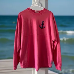 Spirit jersey - Anchored in the South Oversized Cotton Coastal Style Size M pink thumbnail 3