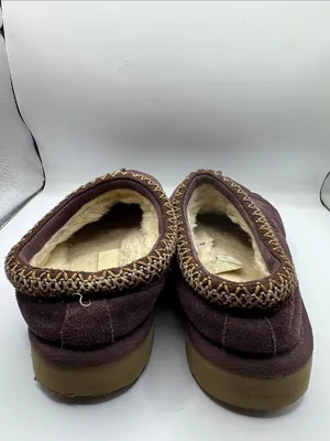 UGG Tasman Port Purple Suede Shearling Slippers Women’s Size 7 EU 38 Cozy Clogs thumbnail 6