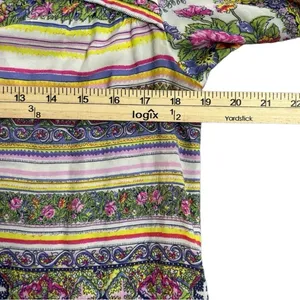 $98 Maeve by Anthropologie Multicolored Ceresco Floral Peasant Blouse XS thumbnail 5