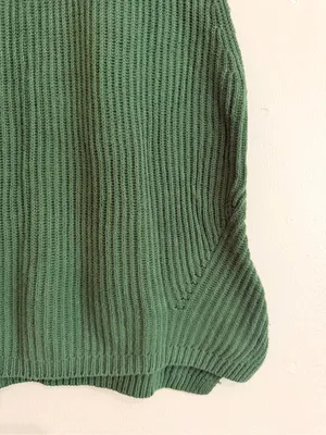 Aritzia Babaton Olive Green Sleeveless Ribbed Knit Tank Top Size Small thumbnail 2