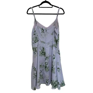NEW Larke x Anthropologie Garden Party Lilac Purple Swing Mini Dress - Size M thumbnail 3