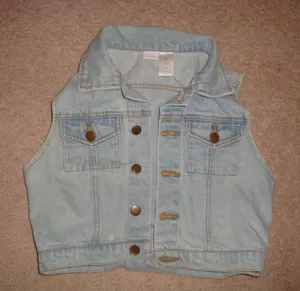 Size M  Denim Vest thumbnail 3