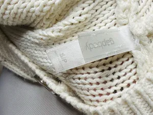 GAP Ivory Y2K Cable Knit Belted Hooded Long Cardigan Sweater thumbnail 4