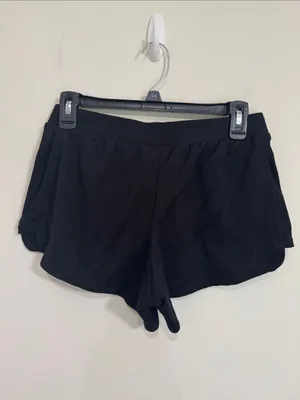 FN by Flora Nikrooz Black Lounge Shorts with Satin Drawstring Tie size S thumbnail 3