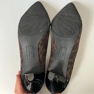 Anne Klein AK iflex McKinley animal print size 9 in Y2K pointed kitten heel thumbnail 7