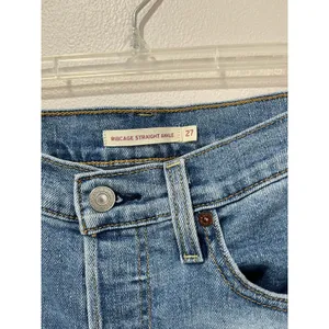 Levi's Ribcage Straight Ancle Jeans Size 27 Distressed Raw‎ Hem High Rise thumbnail 3
