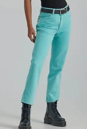 NWT Wrangler Wild West 603 High Rise Straight Jean Aquarius 32 thumbnail 3