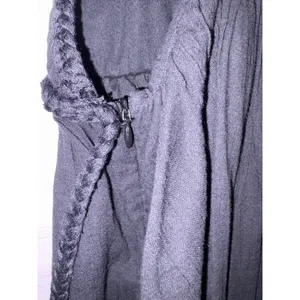 Zara Black Braided Strap Tassel Tie Back Babydoll‎ Romper Large Boho Summer thumbnail 7