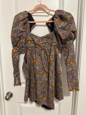 For Love & Lemons Mini Dress Floral thumbnail 1