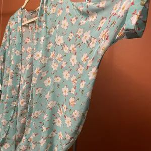 large kimono lightweight. EUC. Green thumbnail 5