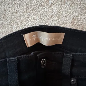 7 For All Mankind Black Straight Leg Jeans thumbnail 2