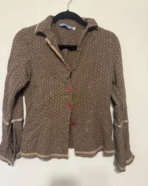 Johnny Was Button Embroidered Down Blouse thumbnail 1