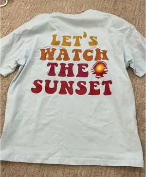 Cute tee shirt Blue Size M thumbnail 1