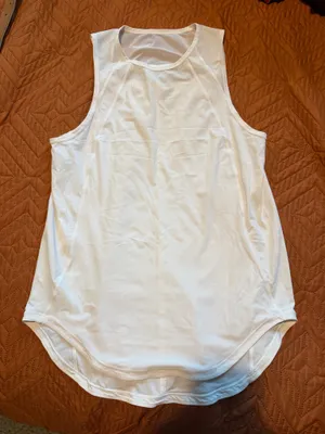 White Lululemon tank thumbnail 1