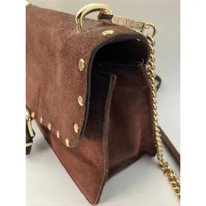 Rebecca Minkoff Crossbody Bag Women Small Brown Suede Studded Purse thumbnail 8