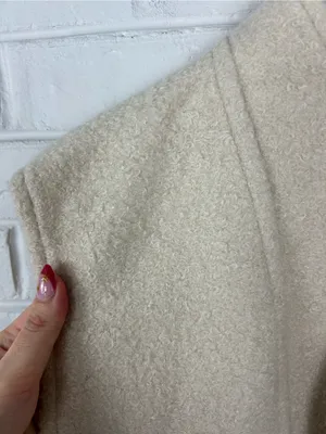 Amazon Cream Light Sherpa Boucle Knit Vest Size L thumbnail 6