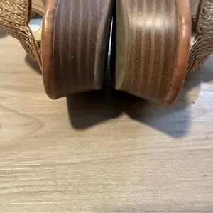 The Limited Platform Sandals Brown 8.5 M Womens Block Heel‎ Woven Ankle Strap thumbnail 8