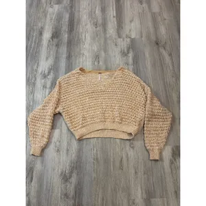 Free People Coconut V-neck sweater in‎ Sandy Combo Size Medium thumbnail 2