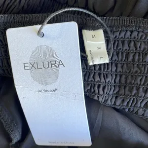 EXLURA Square Neck Black Mini Dress thumbnail 8