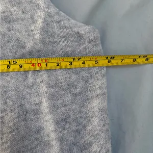 Adrienne Vittadini Light Gray Open Front Cashmere Cardigan‎ Size Small EUC thumbnail 5