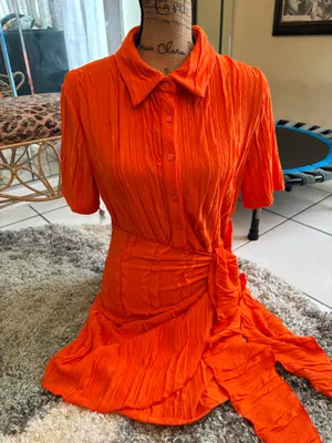 Fabulous orange dress size Lg thumbnail 1