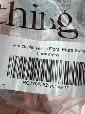 Rosa Clothing V Neck Sleeveless Floral Flare Swing Flowy Maxi Dress Medium New thumbnail 2