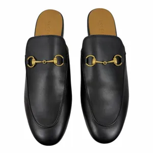 Gucci Princetown Horsebit Slipper Mules Black Leather Size 41.5 thumbnail 4