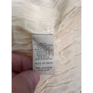 Ginnicks by BKE Women's Ivory Tunic Tank Top M Lace Rhinestone Trim thumbnail 12
