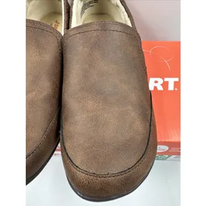 JSport Women's Casual Loafer Slip On Shoes Flats Faux Fur Lined Brown Size 7.5 thumbnail 5