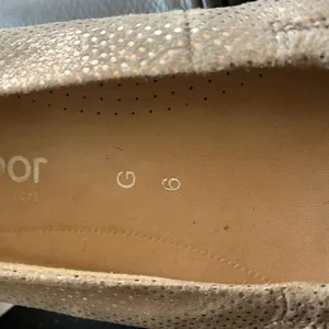 Gabor Comfort Womens Ballet Flat Gold Metallic Leather Suede Shoes UK 6 US 8 thumbnail 9